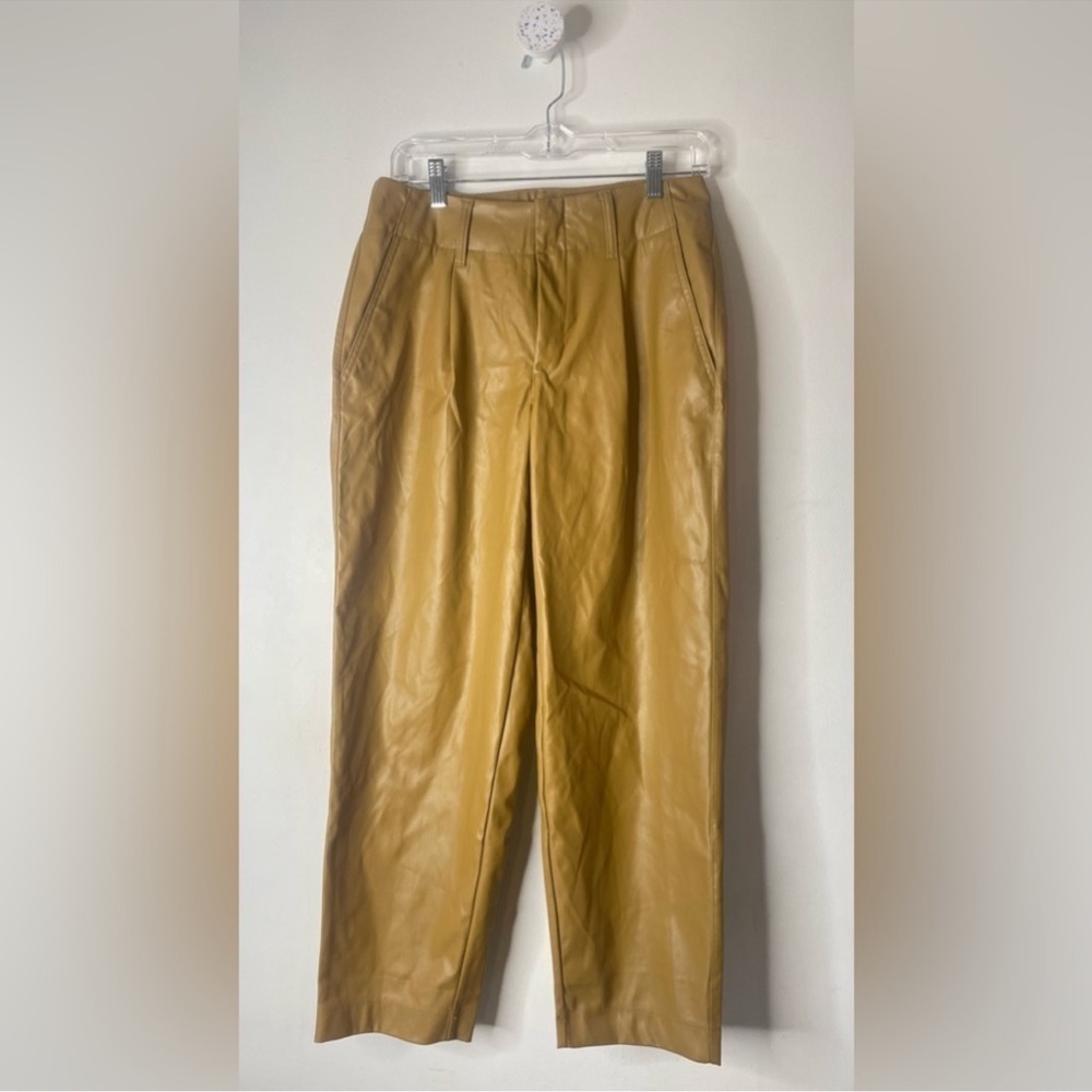 A New Day faux leather trouser pants cropped